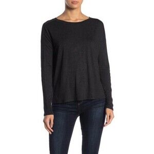 Cotton On Body Sleep Recovery Long Sleeve Top Black Marle Size XS